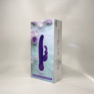 Touch by SWAN Duo - вібратор-кролик із ротацією Purple - фото