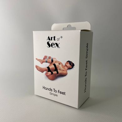 БДСМ набор для фиксации Art of Sex - BDSM Hands to feet Simple - фото