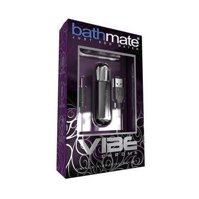 Вібропуля Bathmate Vibe Bullet хромований метал - фото