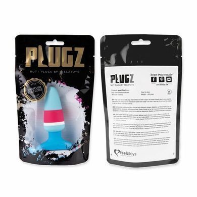 Анальная пробка FeelzToys Plugz Butt Blue 3,2 см - фото