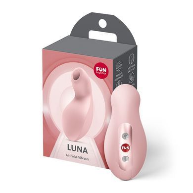 Вакуумний кліторальний стимулятор з вібрацією Fun Factory Luna Soft Pink - фото
