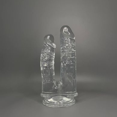 Двойной фаллоимитатор Alive Imperium Jelly Dildo (19 и 17 см) - фото