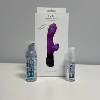 Набор для секса №9 (вибратор Adrien Lastic, смазка, дезинфектор)