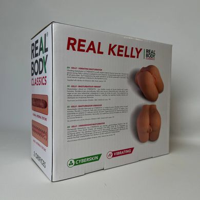 Мастурбатор полуторс анус и вагина Real Body Real Kelly (мятая упаковка) - фото