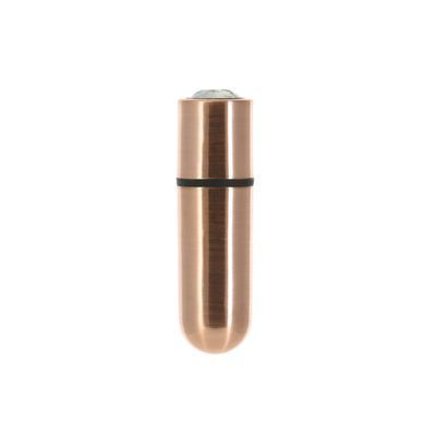 Вибропуля PowerBullet - First-Class Bullet 2.5" with Key Chain Pouch Rose Gold - фото