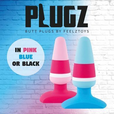 Анальная пробка FeelzToys Plugz Butt Blue 3,2 см - фото