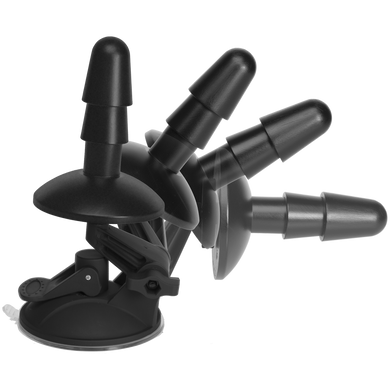 Кріплення для іграшок в душ Doc Johnson Vac-U-Lock Deluxe Suction Cup, Чорний