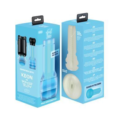 Мастурбатор вагіна, що світиться в темряві, Kiiroo Feel Glow PBC для PowerBlow та Keon - фото