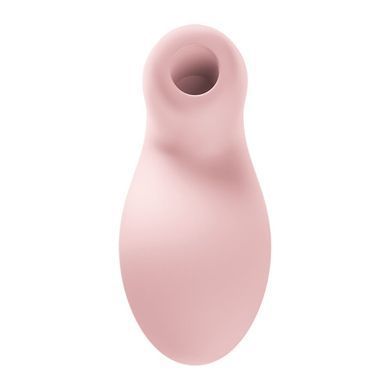 Вакуумний кліторальний стимулятор з вібрацією Fun Factory Luna Soft Pink - фото