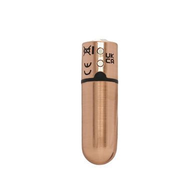 Вибропуля PowerBullet - First-Class Bullet 2.5" with Key Chain Pouch Rose Gold - фото