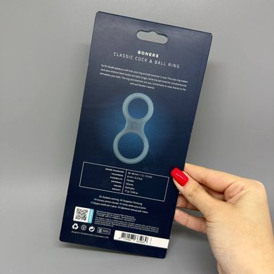 Ерекційне кільце Boners Classic Cock & Ball Ring Grey - фото