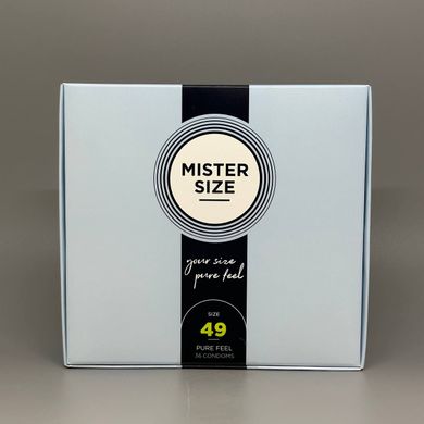 Презервативы Mister Size pure feel 49 (36 шт.) (повреждена упаковка) - фото