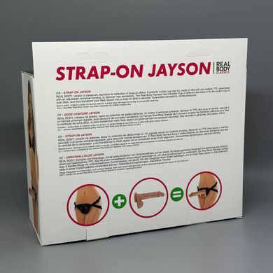 Страпон Real Body Jayson (длина 21 см; диаметр 4 см) - фото