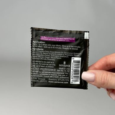 Саше возбуждающего масла Sensuva ON Arousal Oil for Her Ultra (0,5 мл)