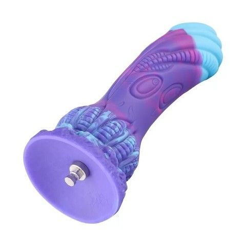 Фалоімітатор для секс-машин Hismith 7.48" Silicone Dildo HSA140 Monster Series, Фіолетовий