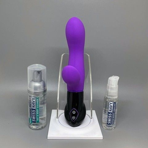 Набір для сексу №9 (вібратор Adrien Lastic, змазка, дезінфектор)