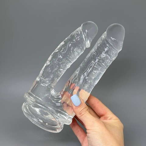 Подвійний фалоімітатор Alive Imperium Jelly Dildo (19 та 17 см) - фото