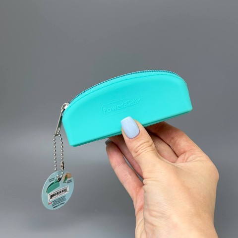 Косметичка для зберігання PowerBullet Silicone Zippered Bag Teal - фото