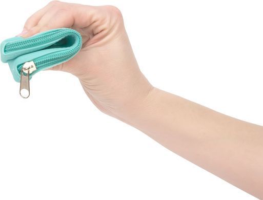 Косметичка для зберігання PowerBullet Silicone Zippered Bag Teal - фото