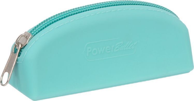 Косметичка для зберігання PowerBullet Silicone Zippered Bag Teal - фото