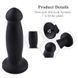 Фалоімітатор для секс-машин Hismith Black Silicone Anal Dildo 7.2"