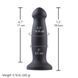 Фалоімітатор для секс-машин Hismith Black Silicone Anal Dildo 7.2"