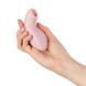 Вакуумний кліторальний стимулятор з вібрацією Fun Factory Luna Soft Pink - фото товару
