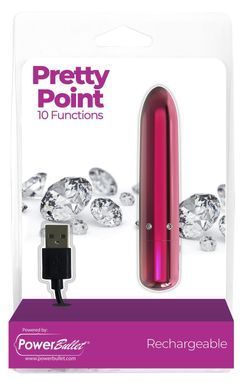 Вібропуля PowerBullet - Pretty Point Rechargeable Pink - фото