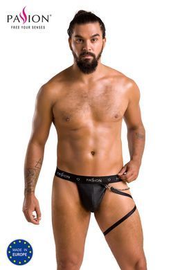 Труси чоловічі з гартером Passion 058 THONG BILL black S/M чорні