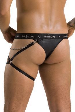 Труси чоловічі з гартером Passion 058 THONG BILL black S/M чорні