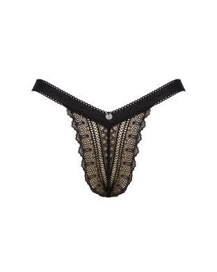 Трусики Obsessive Estiqua panties M/L черные