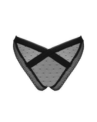 Трусики Obsessive Estiqua panties M/L черные