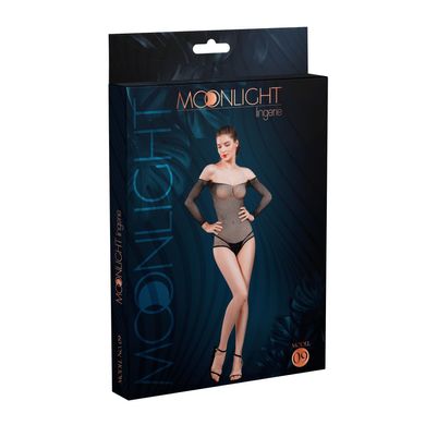 Боді-сітка зі стразами Moonlight Model 09 Black (пом'ята упаковка)