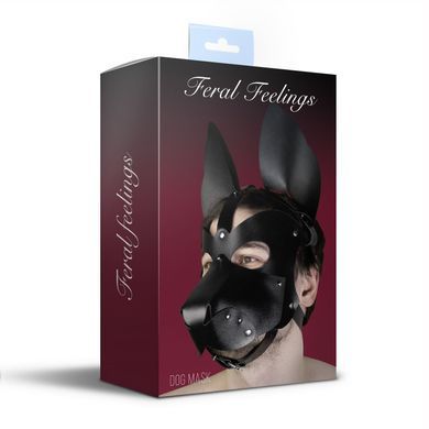 Маска cобаки 2в1 Feral Feelings чорна