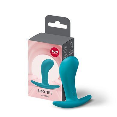 Анальна пробка Fun Factory BOOTIE S Aquamarine бірюзова 2,8 см - фото