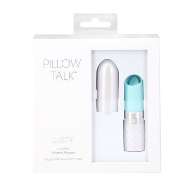 Вібропуля Pillow Talk Lusty Luxurious Flickering Massager Teal - фото