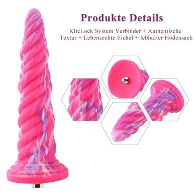 Фаллоимитатор для секс-машин Hismith 10.12&Prime; rose Monster Series, Розовый