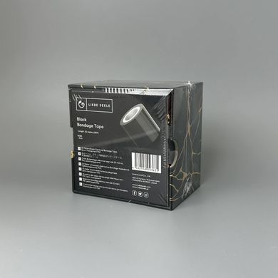 Скотч для бондажа Liebe Seele Bondage Tape Black 25м черный