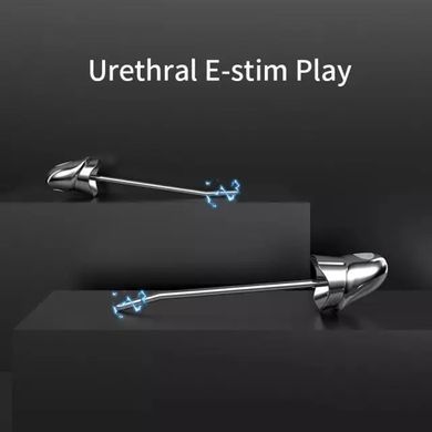 Уретральний зонд LOCKINK SEVANDA Vibrating & E-stim Metal Urethral Sounding White 6 мм - фото