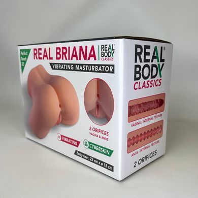 Мастурбатор полуторс анус и вагина Real Body Real Briana (мятая упаковка!) - фото