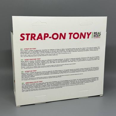 Страпон Real Body Tony (длина 18 см; диаметр 3,5 см) - фото
