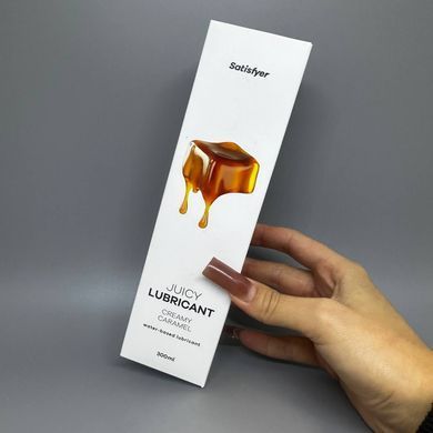 Лубрикант з ароматом карамелі Satisfyer Juicy Lubricant Creamy Caramel water based 300 мл - фото