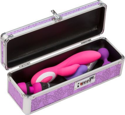Кейс з кодовим замком BMS Factory The Toy Chest Lokable Vibrator Case Purple - фото