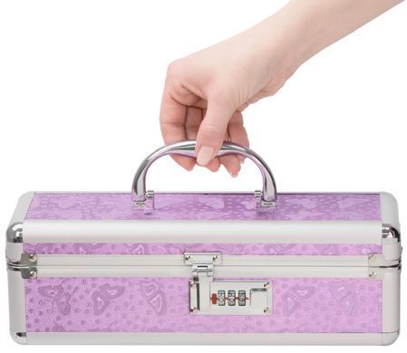 Кейс з кодовим замком BMS Factory The Toy Chest Lokable Vibrator Case Purple - фото