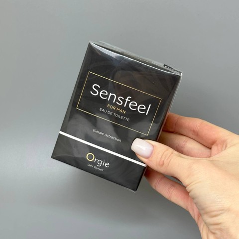 Туалетна вода з феромонами чоловіча +афродизіак Orgie SENSFEEL 50мл - фото