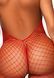 Бодістокінг Leg Avenue Racer neck bodystocking Red One Size - фото товару
