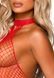 Бодістокінг Leg Avenue Racer neck bodystocking Red One Size - фото товару