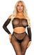 Еротичний комплект Leg Avenue Rhinestone Fishnet Crop Top and Legging One Size Black - фото товару