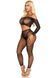 Еротичний комплект Leg Avenue Rhinestone Fishnet Crop Top and Legging One Size Black - фото товару