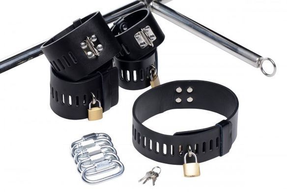 Фиксатор с фаллоимитатором Imprisoned Metal Stockade with Dildo